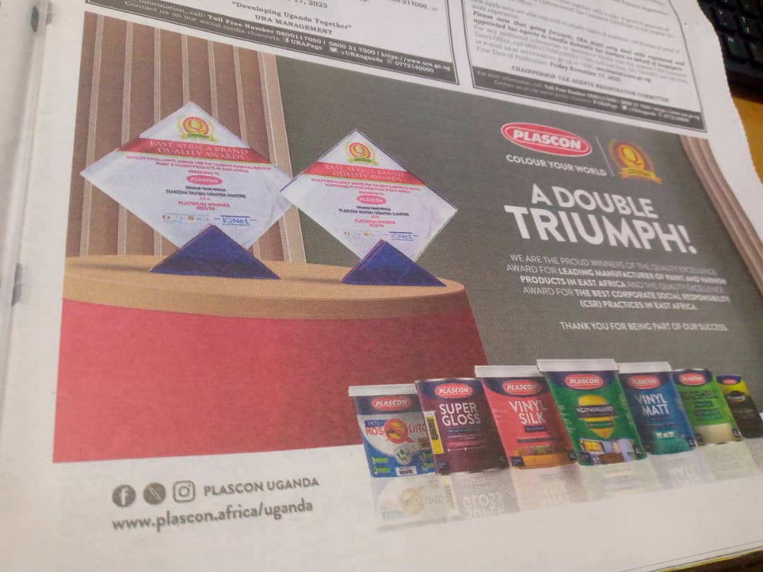 Plascon wins the Quality Seal of Excellence from East Africa Brand Quality Awards 2023